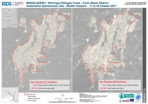 Bangladesh - Cox's Bazar - Chakmarkul Spontaneous Site Shelter Analysis Comparison - 11 to 26 October 2017