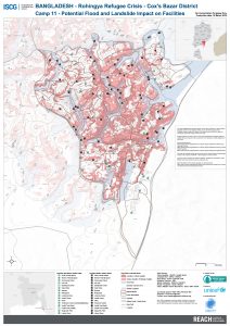 Bangladesh - Cox's Bazar - Camp 11 Potential Flood and Landslide Risk to Facilities