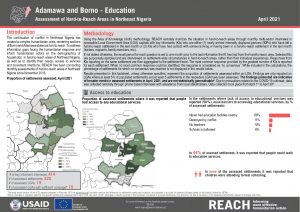 Hard-to-Reach Assessment in Northeast Nigeria: Education factsheet - April 2021