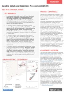 REACH Somalia - Durable Solutions Readiness Assessment (DSRA) Factsheet - Afmadow District (2025-04-06 - 2025-04-30)