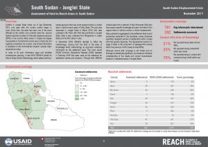 SSD_Factsheet_Assessment of Hard-to-Reach Areas in Jonglei_November 2017