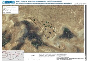 NER_Map_Infrastructures du site d'accueil de Ndjaba-Kacharcho_Novembre 2017