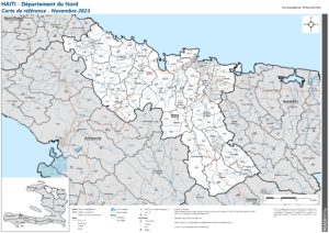 REACH Haïti Carte de référence du département du Nord (Novembre 2023)