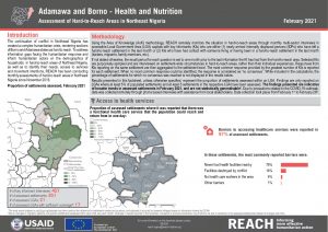 Hard to Reach Assessment in Northeast Nigeria, Health Factsheet, February 2021