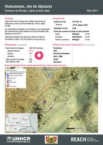 NER_HCR_Factsheet_Profil Site de Déplacés_Commune de N'Guigmi_Klakoumana_Mars 2017
