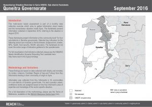 SYR_Factsheet_Sub-District Factsheets, Quneitra Governorate_September 2016