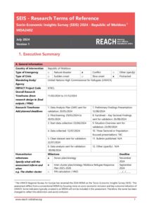 REACH Moldova Socio-Economic Insights Survey (SEIS) - Terms of Reference (July 2024)