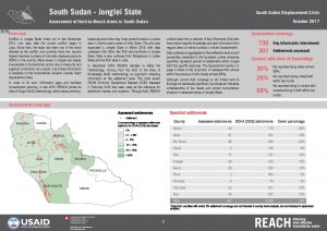 SSD_Factsheet_Assessment of Hard-to-Reach Areas in Jonglei_October 2017
