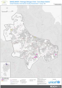 BGD_Map_CoxsBazar_ChildProtectionFacilities_Camp 1W_28OCT2018_A1