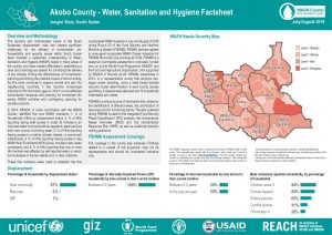 WASH Country-Wide Analysis, Greater Upper Nile Region, South Sudan--August 2019