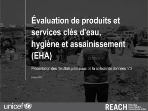 Présentation du suivi des prix des produits et services d’eau, hygiène et assainissement (EHA) en Haïti – Décembre 2020