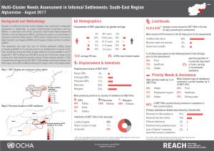 AFG_Factsheet_Multi-Cluster Needs Assessment in Informal Settlements - South-East Region_August 2017