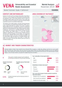 VENA Market Analysis Factsheet in Kyaka II, Uganda - November 2019