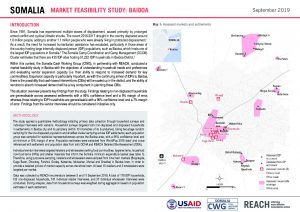 Somalia - Market Feasibility Study, Baidoa - September 2019