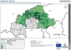 BFA MSNA 2022 cartes indicateurs nutrition niveau admin2