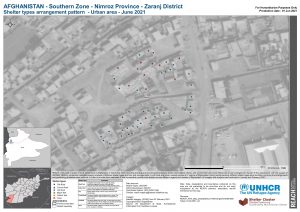 REACH AFG Map Zaranj District 2 Plot Arrangement Of Shelter Types 01Jun2021 A3
