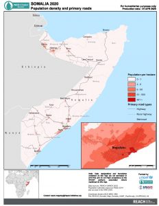 REACH Somalia Map Population Density 01APR2020 A4