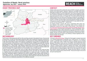REACH Situation Overview of Herat province, Afghanistan (January 2022)