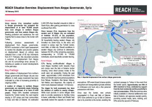 SYR_Situation Overview_Displacement in Aleppo Governorate_18 February 2016