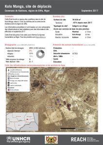 NER_Factsheet_Profil Site de Déplacés de Kolo Manga_Septembre 2017