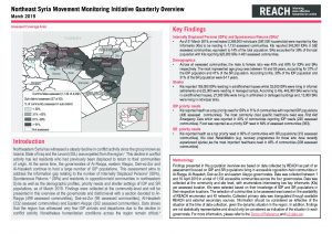 Northeast Syria Movement Monitoring Initiative (NESMMI), Quarterly Overview - March 2019