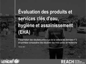 Présentation du suivi des prix des produits et services d’eau, hygiène et assainissement (EHA) en Haïti – Janvier 2021