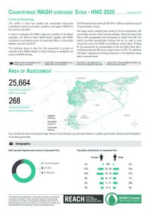 Whole of Syria WASH Assessment: Country-wide overview, December 2019