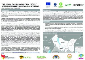 Kenya Cash Consortium Locust Response Market Monitoring Factsheet, ASAL Counties - August 2020