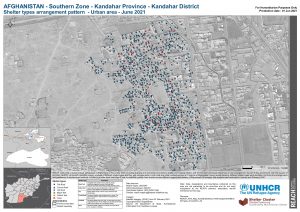 REACH AFG Map Kandahar District 2 Plot Arrangement Of Shelter Types 01Jun2021 A3