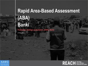 Area-Based Assessment in Areas of Return: Banki Town, Preliminary Findings Presentation - May 2021