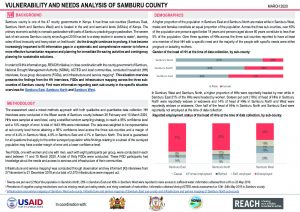 REACH Kenya Samburu County Vulnerability and Needs Assessment SO, March 2020