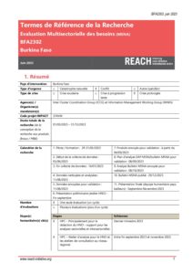 REACH_BFA_2023_Evaluation multisectorielle des besoins (MSNA)_Termes de Référence (TdRs)_Version Externe