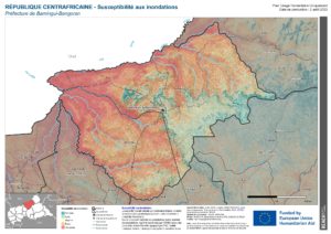 REACH RCA - Préfecture de Bamingui-Bangoran - Susceptibilité aux inondations