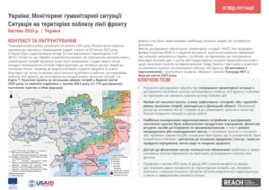 UKR HSM Round 9 Situation Overview: Focus on the areas closer to the frontline (April 2023)- Ukrainian