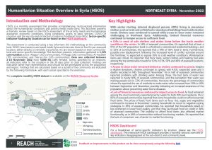 Humanitarian Situation Overview in Northeast Syria – November 2022