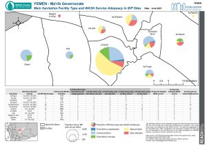 Yemen - IDP Sanitation in Marib Map - June2021