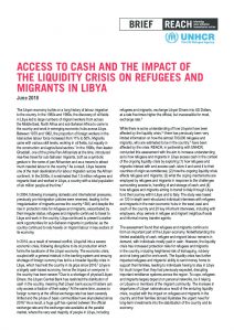 LBY_brief_access to cash and the impact of the liquidity crisis on refugees and migrants in Libya_August 2018