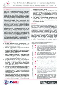 Note d'Information: Déplacements et besoins multisectoriels à Kaya, Burkina Faso - Octobre 2019