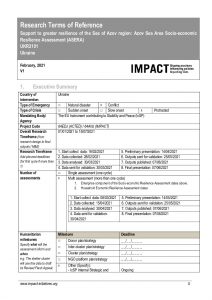 IMPACT UKR Terms of Reference Azov Sea February 2021