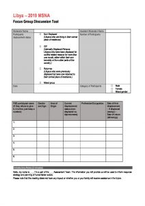 Annex 16 2019 Libya MSNA FGD Tool (EN)
