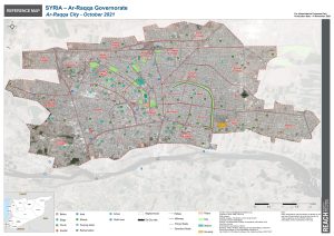 Syria - Ar-Raqqa City Reference Map October 2021
