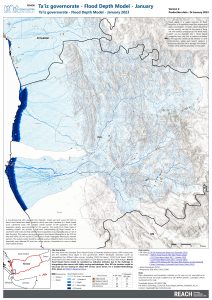 Flood Hazard of IDP Sites - Ta'iz Governorate - Flood Depth Model - January 2023