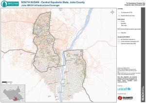 REACH SSD WASH Infrastructure Coverage Map, Juba