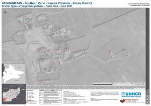 REACH AFG Map Zaranj District 3 Plot Arrangement Of Shelter Types 01Jun2021 A3