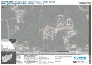 REACH AFG Map Khulm District 2 Plot Arrangement Of Shelter Types 01Jun2021 A3