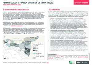 Humanitarian Situation Overview in Northeast Syria – June 2023