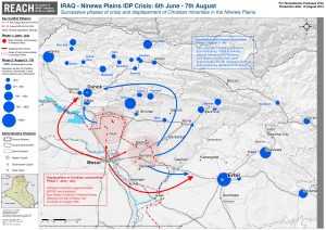 IRQ Internal Displacement Map August 2014 Ninewa Plains