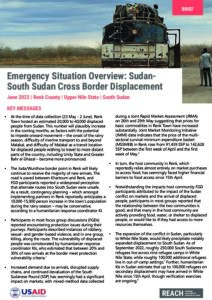 REACH South Sudan - Emergency Situation Overview, Renk County