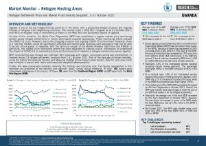 WFP REACH Market Monitor Factsheet October 2021