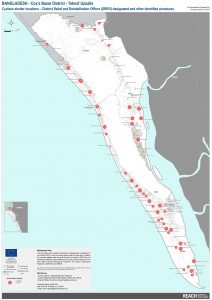 REACH BGD Map Teknaf Cyclone Shelters 23Oct2019